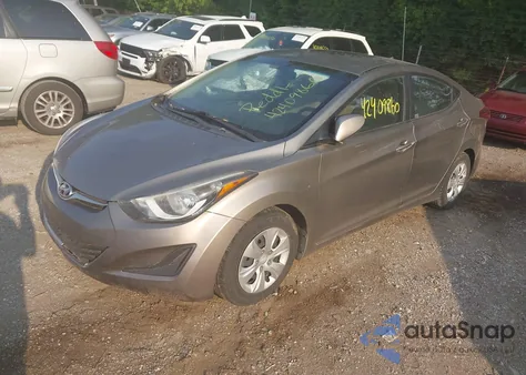 2016 Hyundai Elantra Se из США, поврежденный, VIN 5NPDH4AE5GH793062